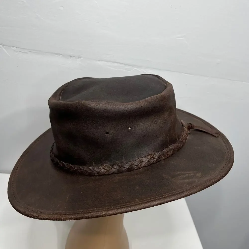 Minnetonka Unisex Brown The Fold Up Hat / Size- Large